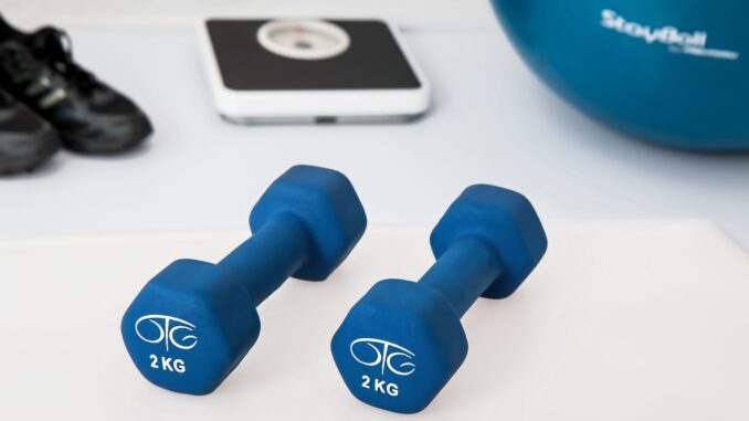physiotherapy, weight training, dumbbells